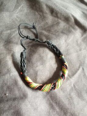 Men's Woven Leather Bracelet Handmade Genuine Leather Jewelry